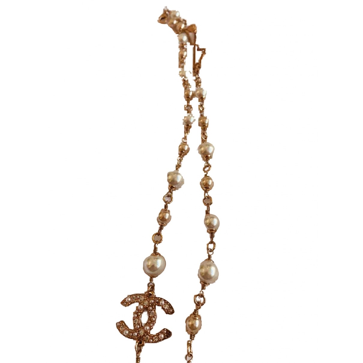 Chanel cc gold pearls necklaces Jewelry