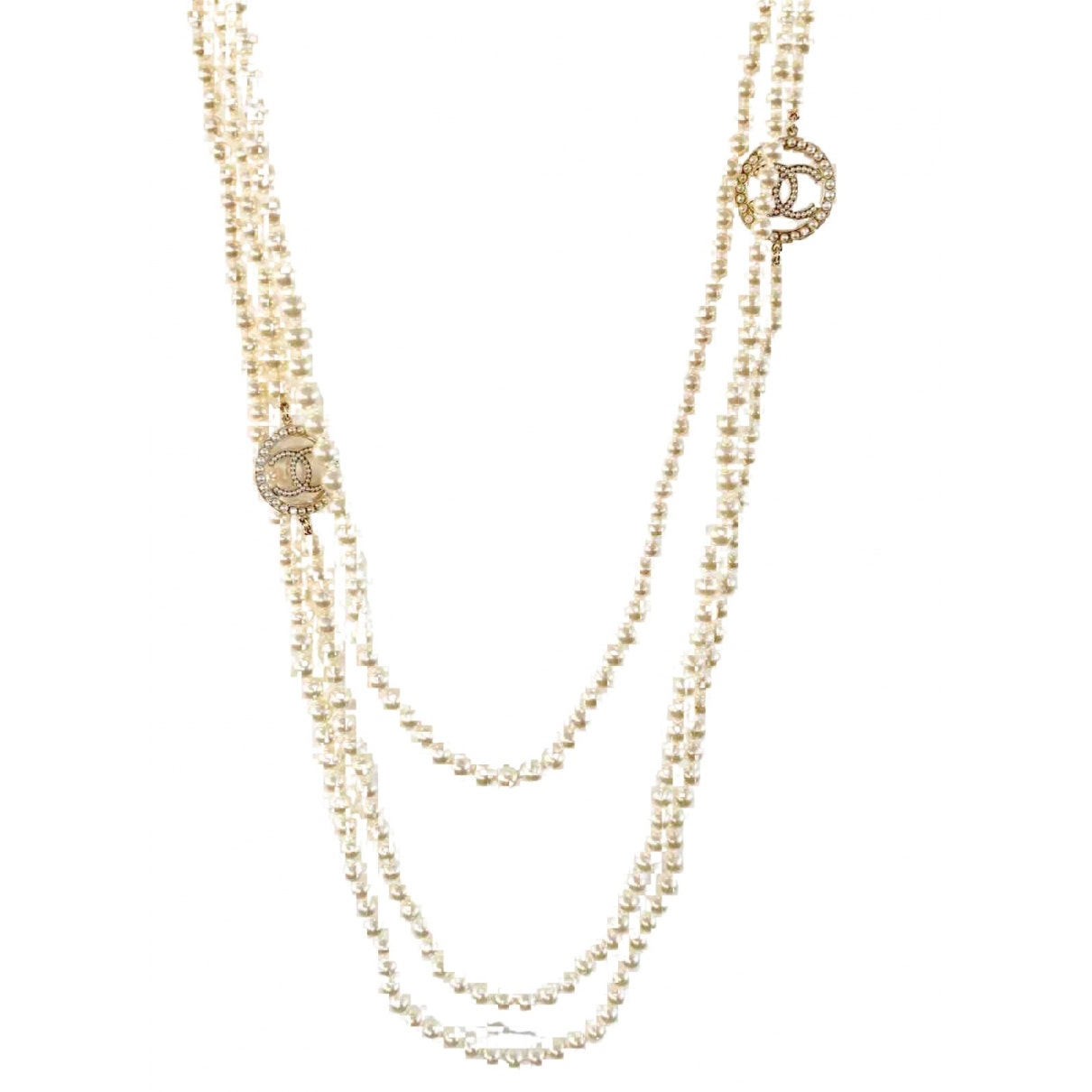 Chanel baroque gold pearl necklaces Jewelry