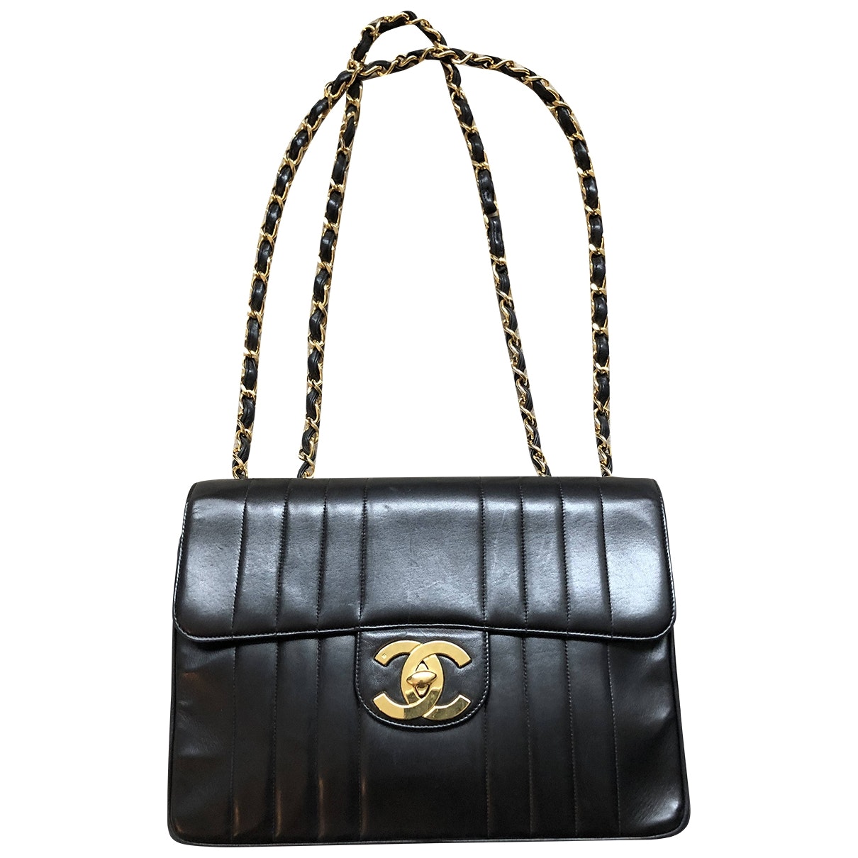 timeless/classique black leather handbag 100