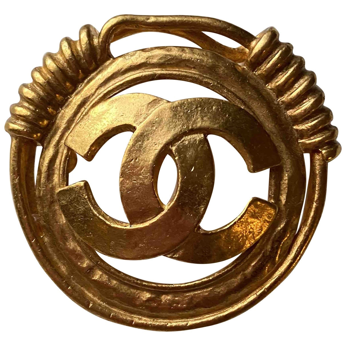 cc gold metal pins & brooches Jewelry Modern
