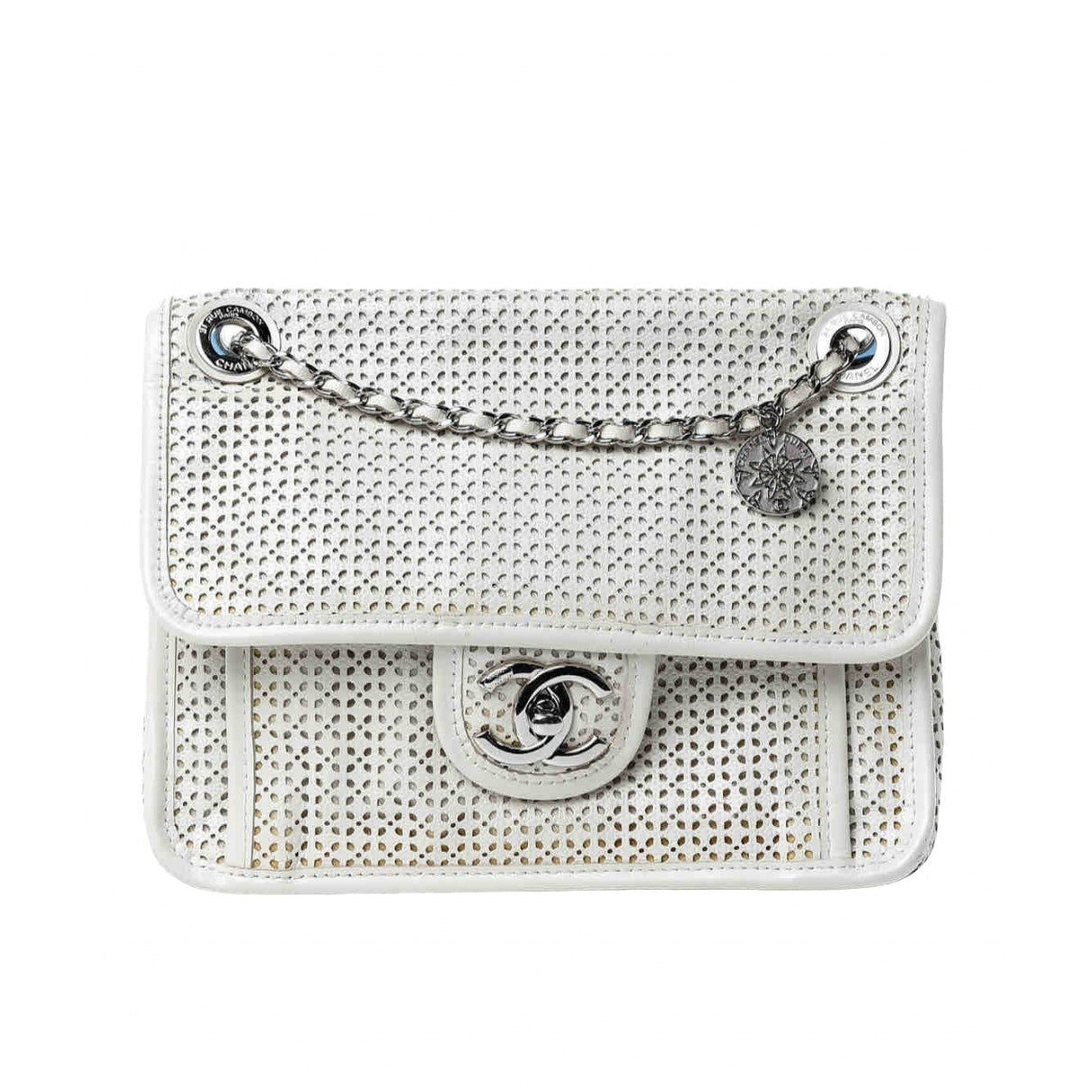 timeless/classique white leather handbag Classic