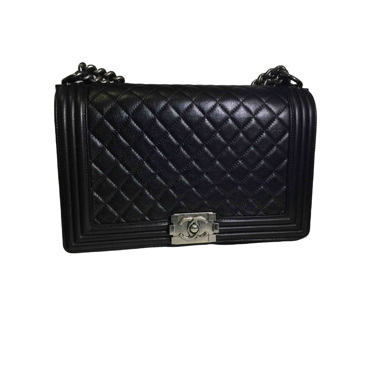 boy black leather handbag Elegant