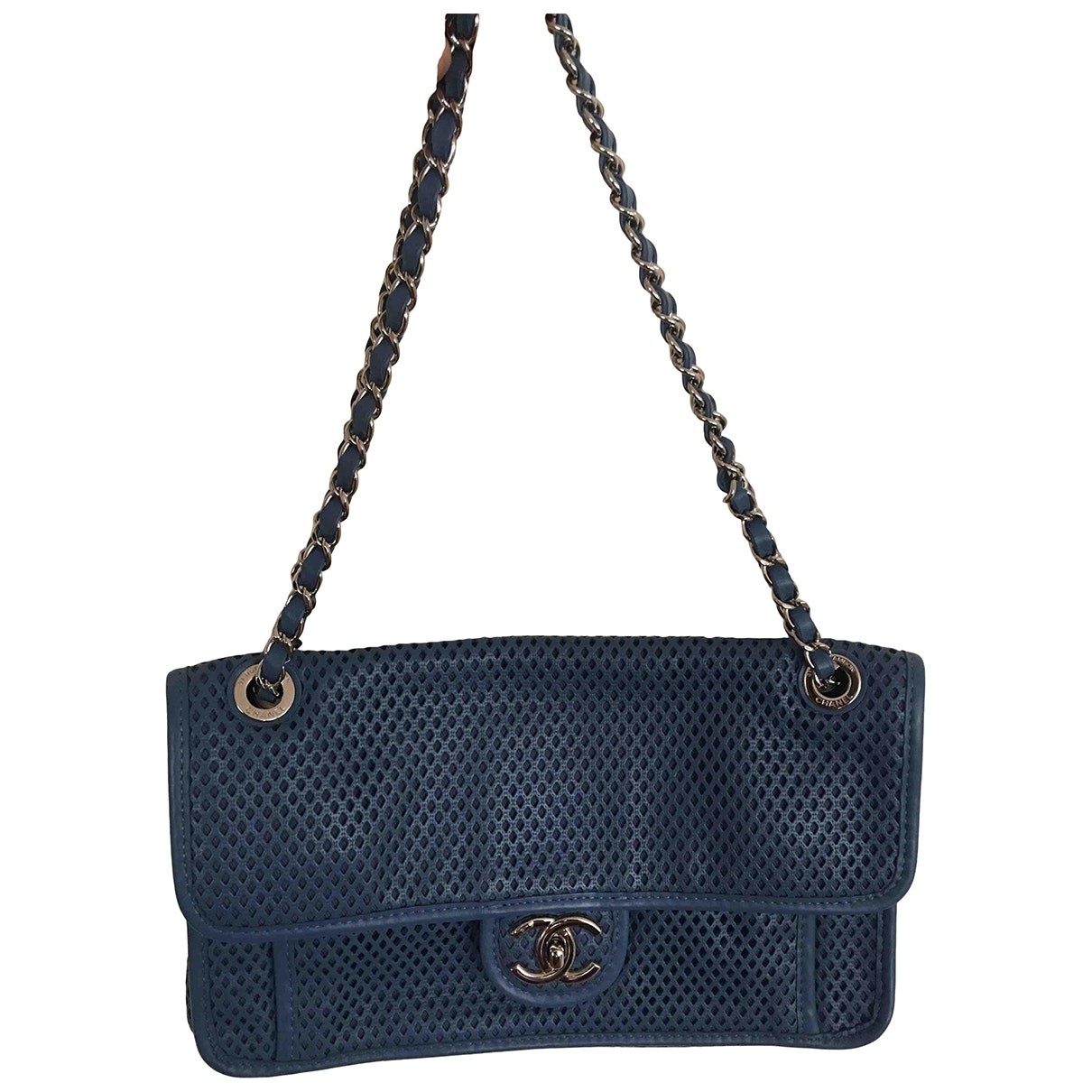 timeless/classique blue leather handbag Heritage