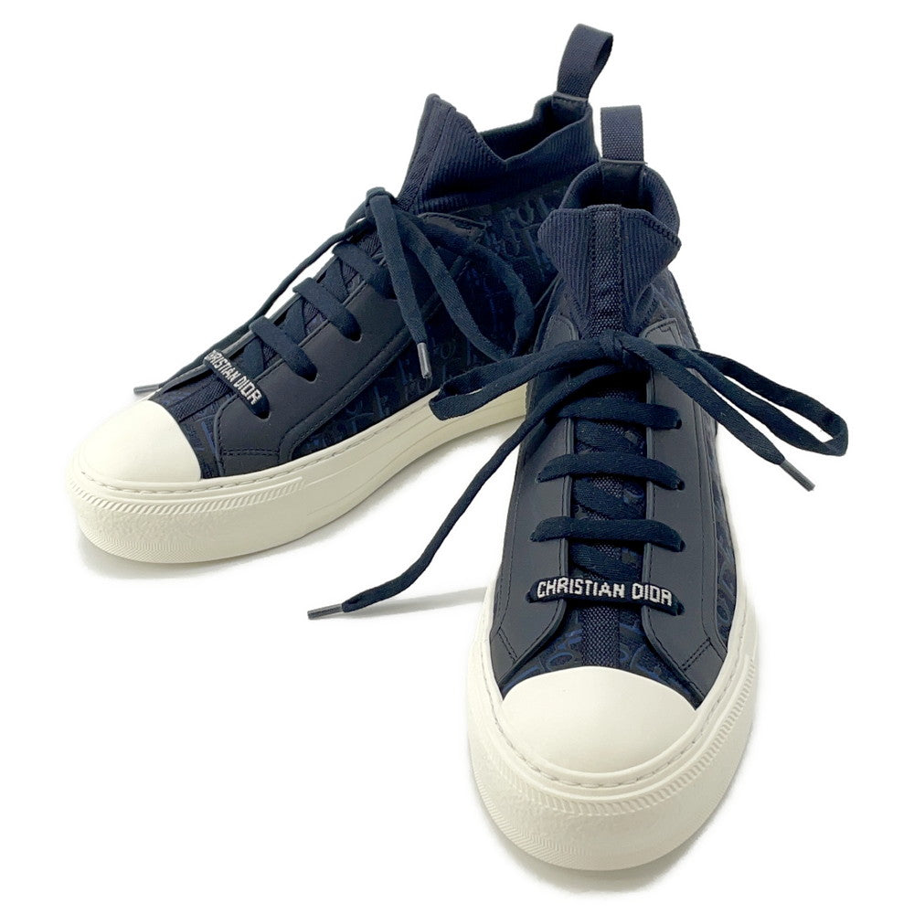 Dior Shoe ?'N' Oblique Technical Knit Socks Sneakers NavyKCK233OPK75B365 Leather Shoes