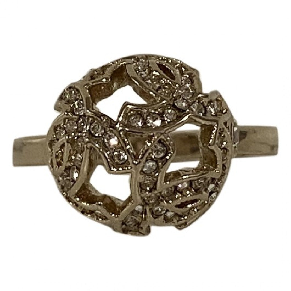 Chanel cc silver metal rings Jewelry