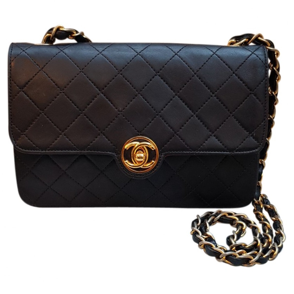 timeless/classique black leather handbag 112
