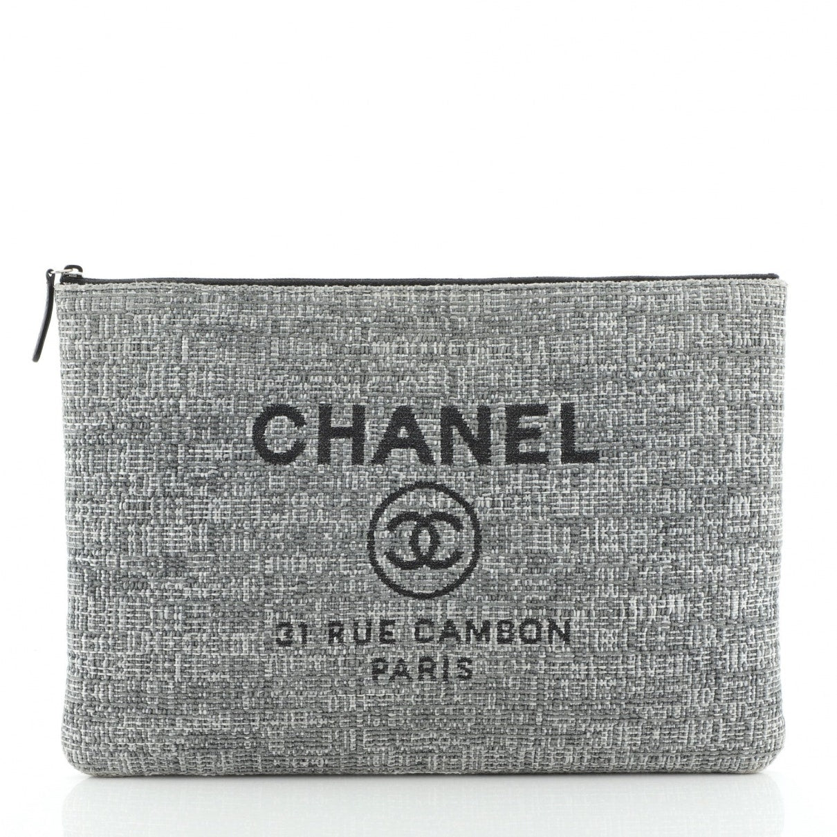 deauville grey cloth handbag Signature