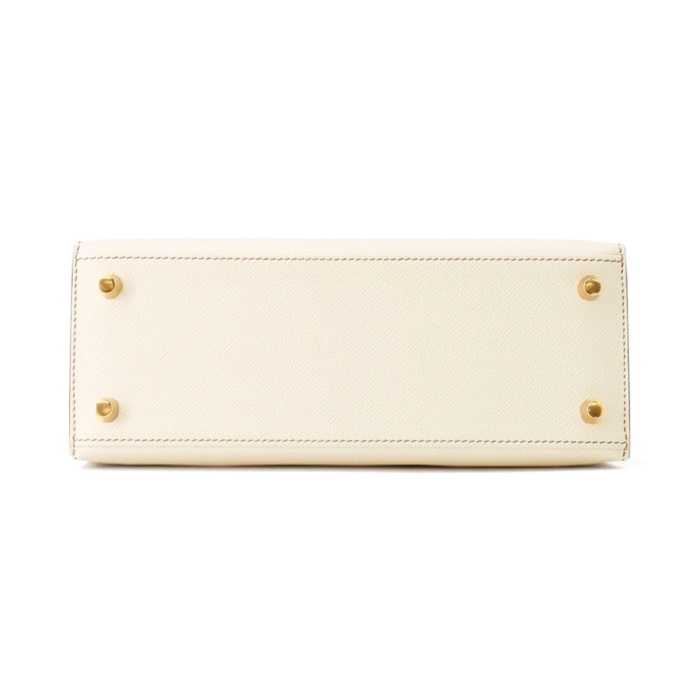 Kelly Sellier Spo Craie Etoupe Epsom Size Travel Bag