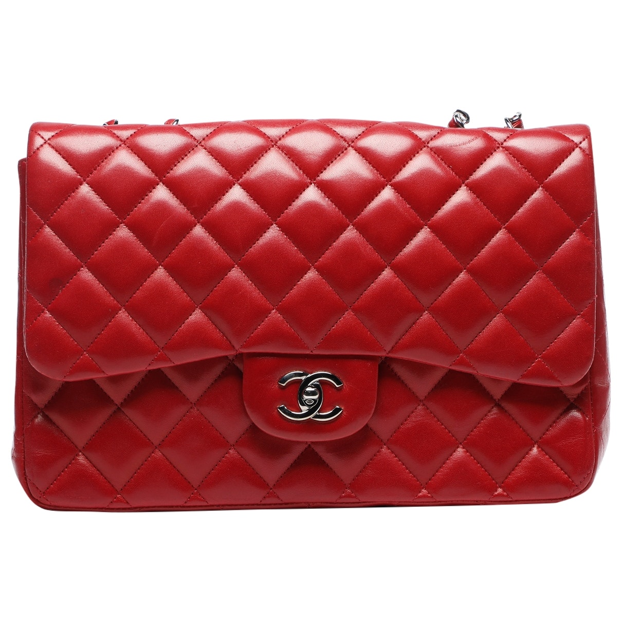 timeless/classique red leather handbag Polished