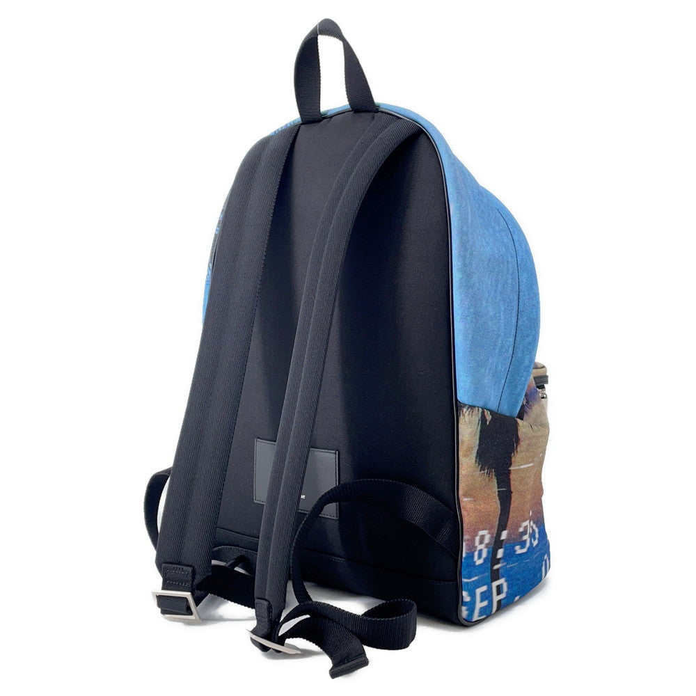 Saint Paris City Backpack Blue534967 Leather Nylon