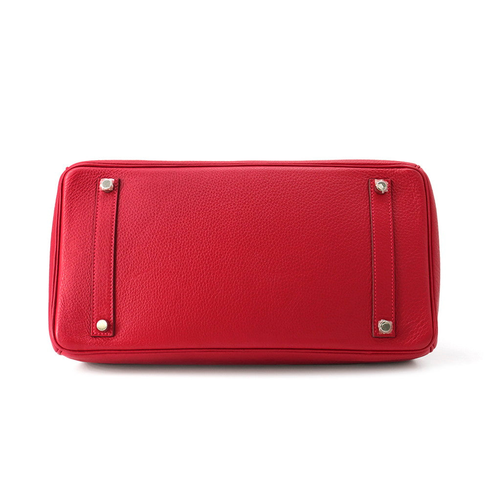 Birkin Rouge Casaque Taurillon Clemence Size Handbag Travel Bag