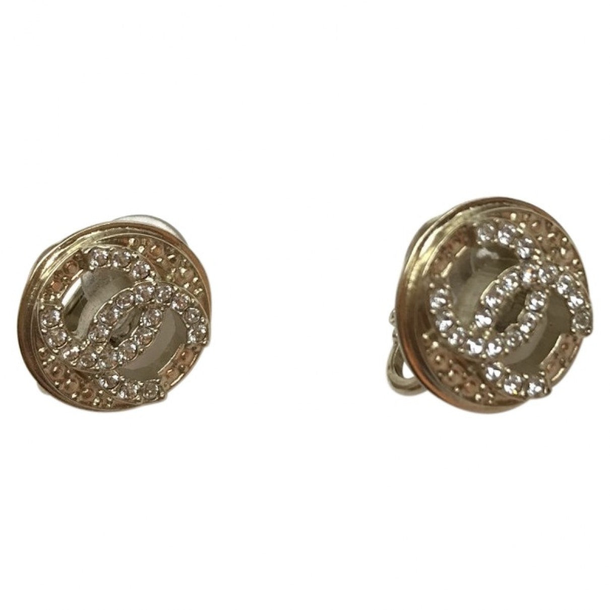 cc gold metal earrings Jewelry Statement