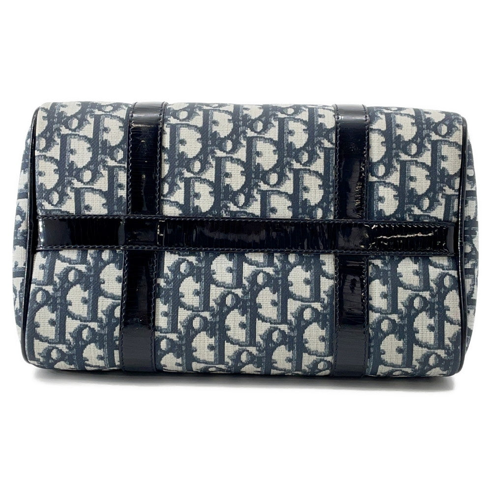 Dior Trotter Travel Bag Navy Pvc Patent Leather