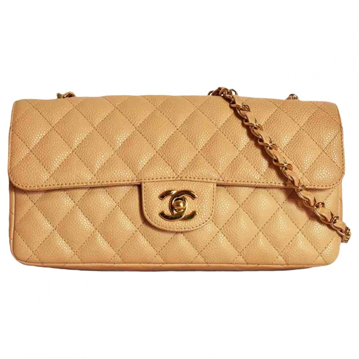 timeless/classique beige leather handbag Evening