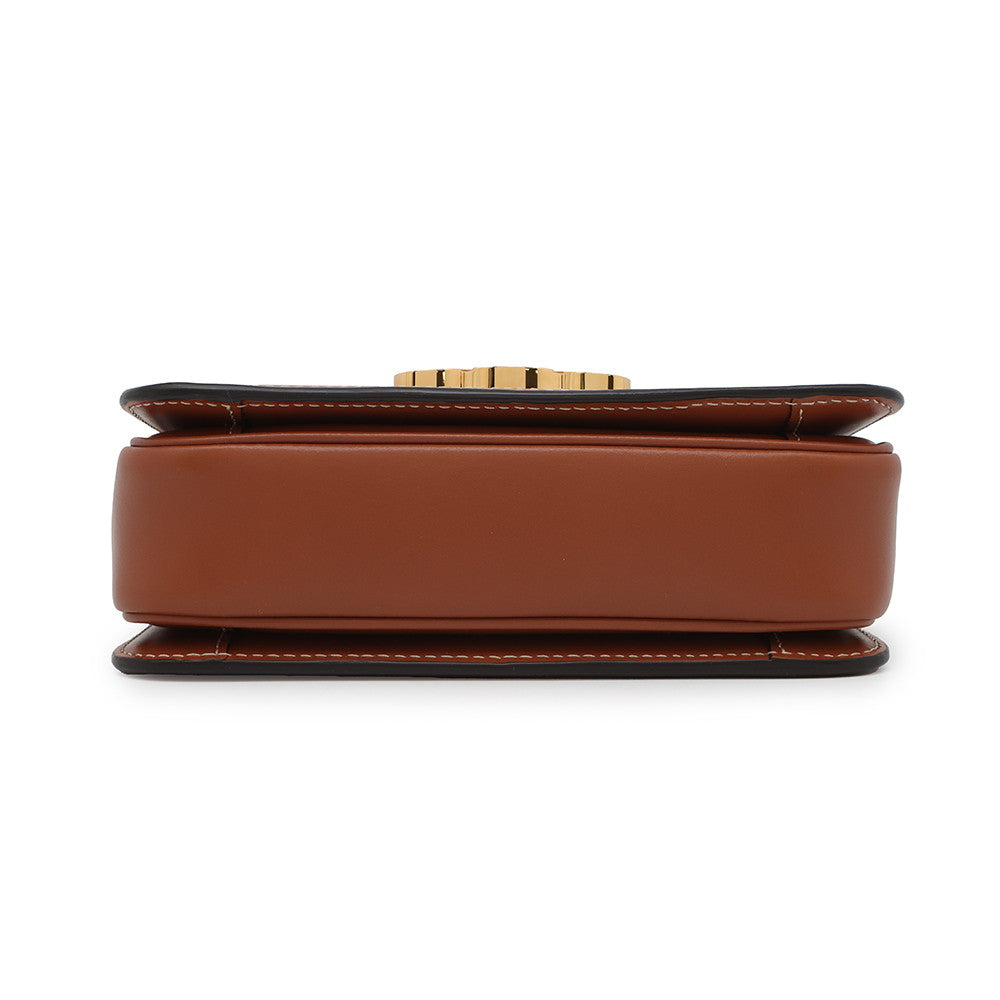 Teen Triomphe Shoulder Bag Bz . Bc Leather White