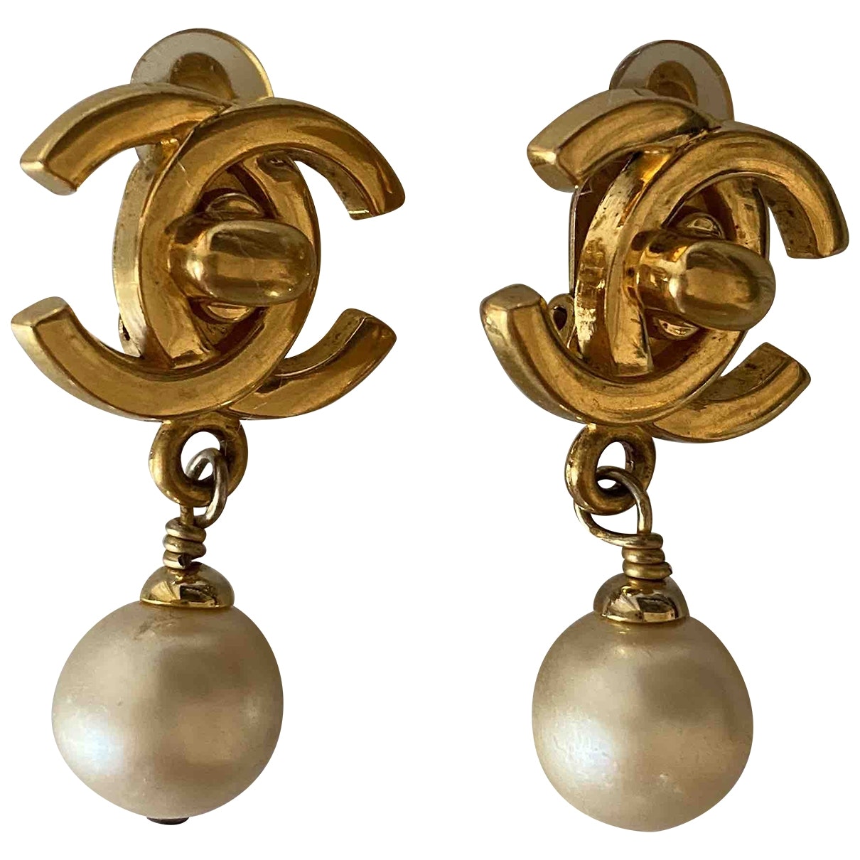 cc gold metal earrings Jewelry Select