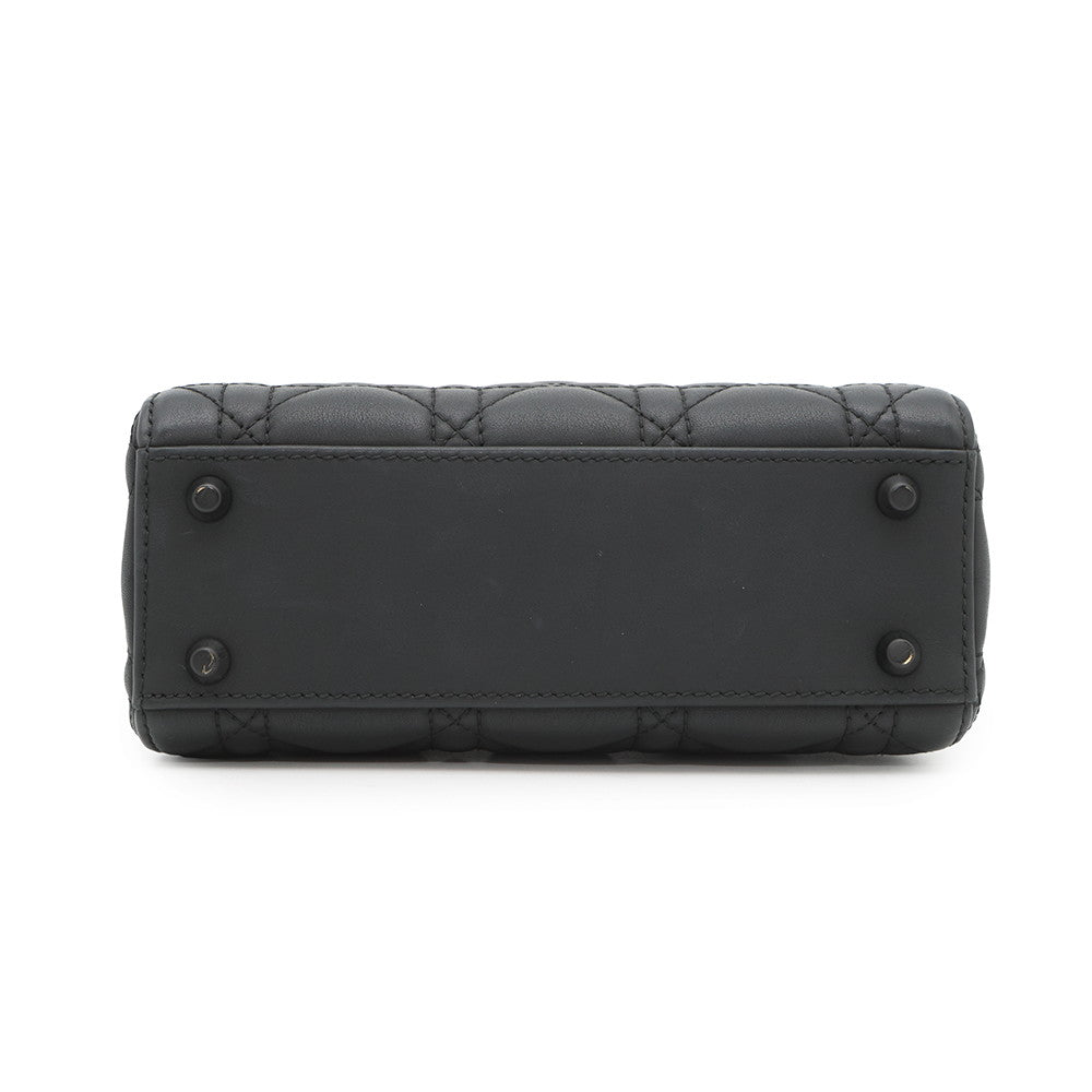 Dior Lady Canage Way Handbag Blackm Sloi Ultra Leather Travel Bag