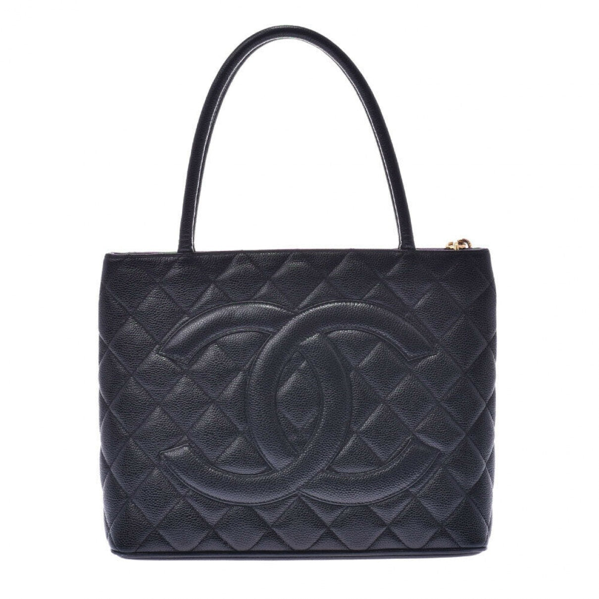 médaillon black leather handbag Medaillon