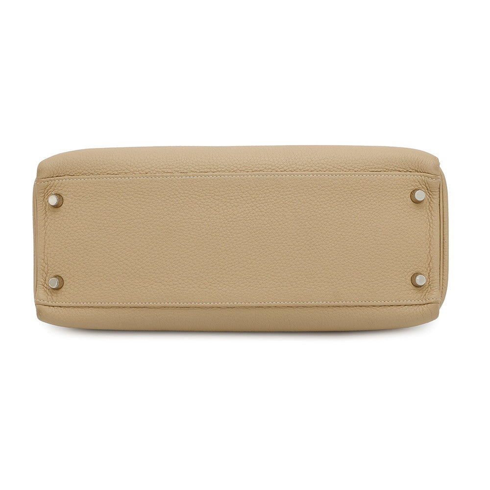 Kelly Trench Togo Size Handbag Leather Travel Bag