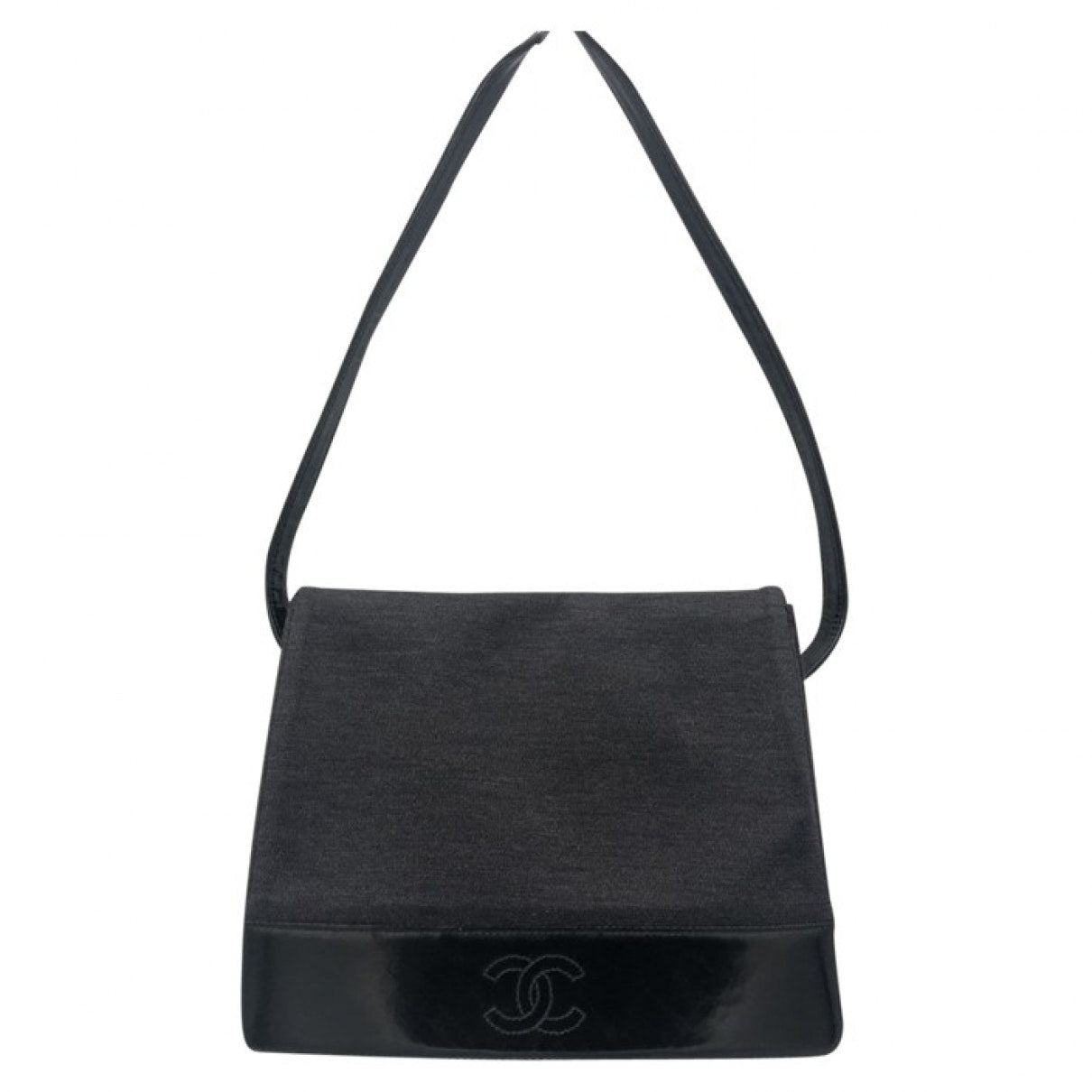 black velvet handbag Signature