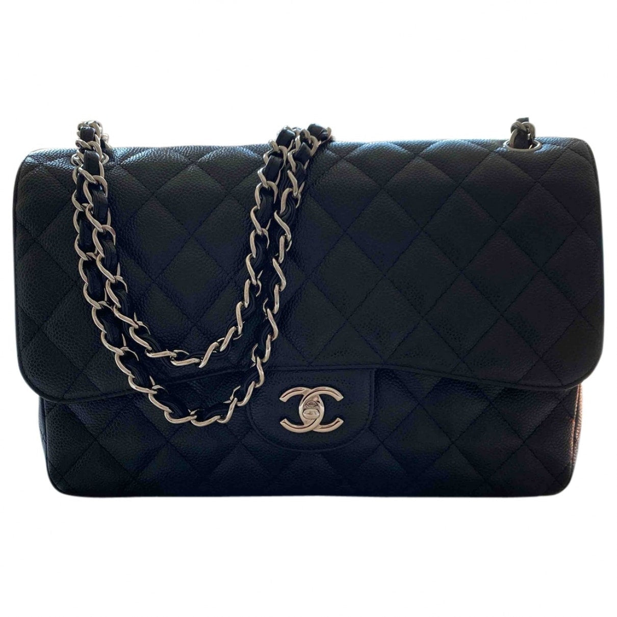 timeless/classique black leather handbag 141