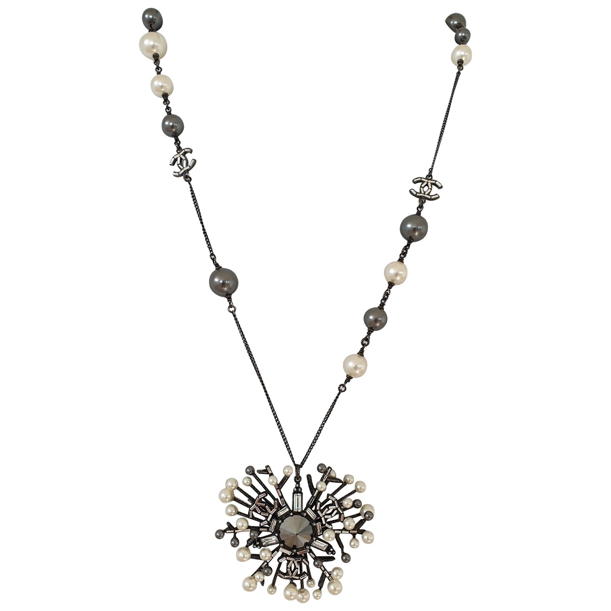 Chanel cc pearls necklaces Jewelry