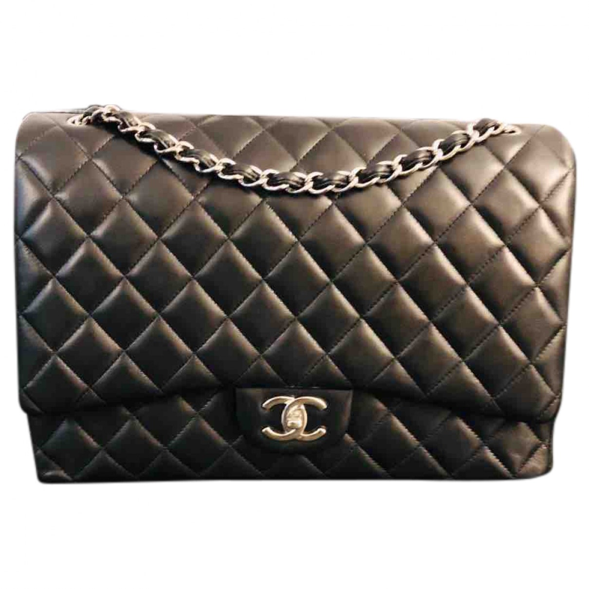 timeless/classique black leather handbag 144