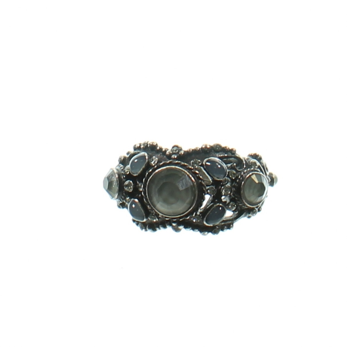 Chanel silver metal rings Jewelry