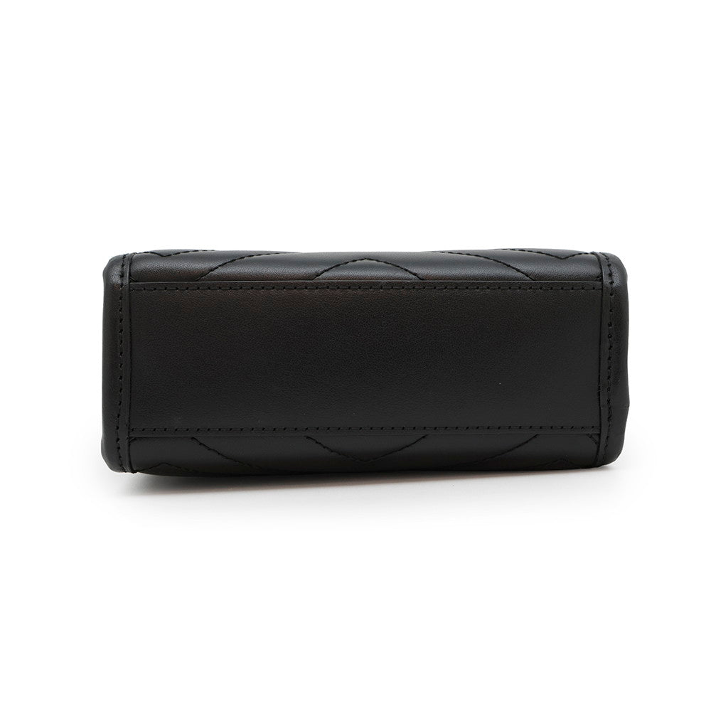 Gucci GG Marmont 2WAYHandbag Black696123 Quilted Leather Mini Travel Bag