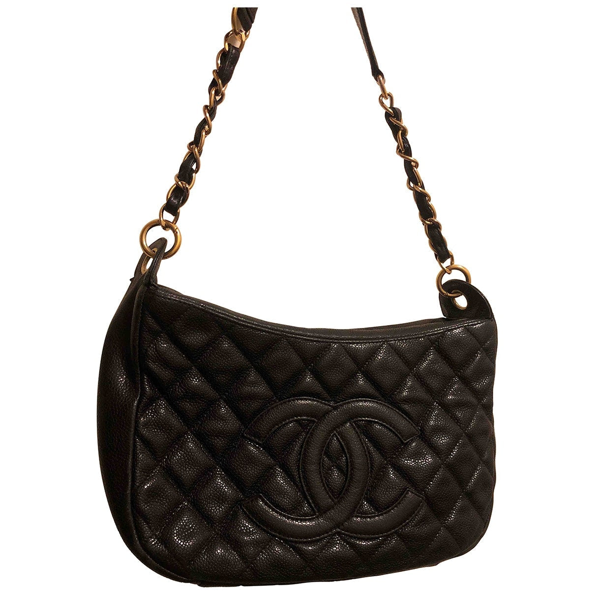 black leather handbag 102