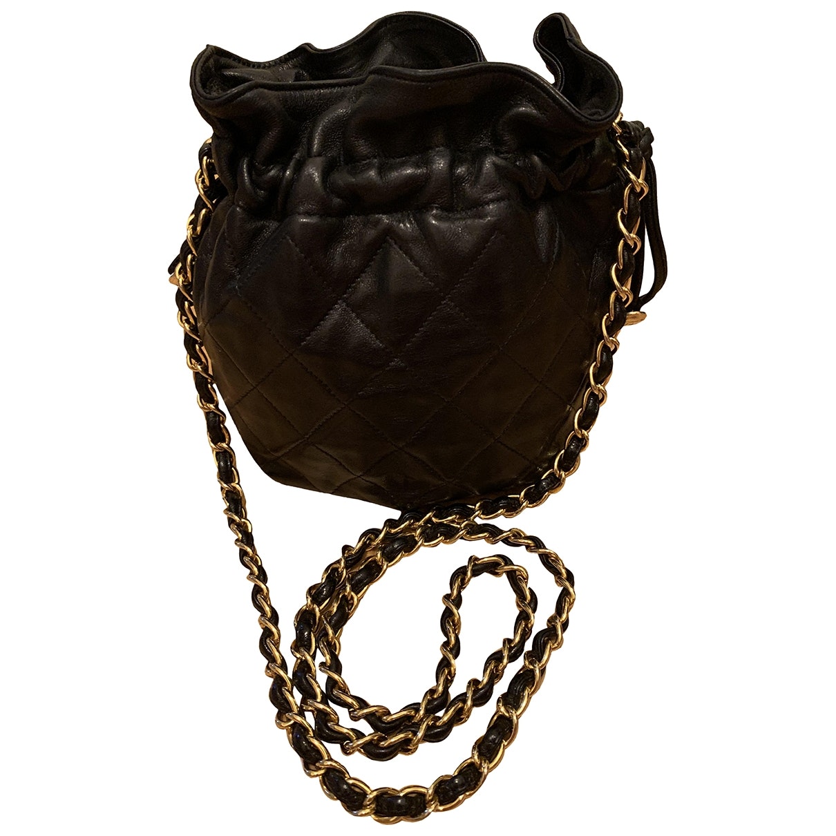 black leather handbag 106