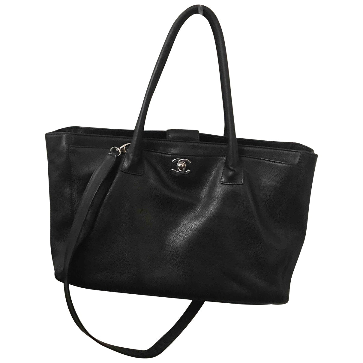 executive black leather handbag Signature