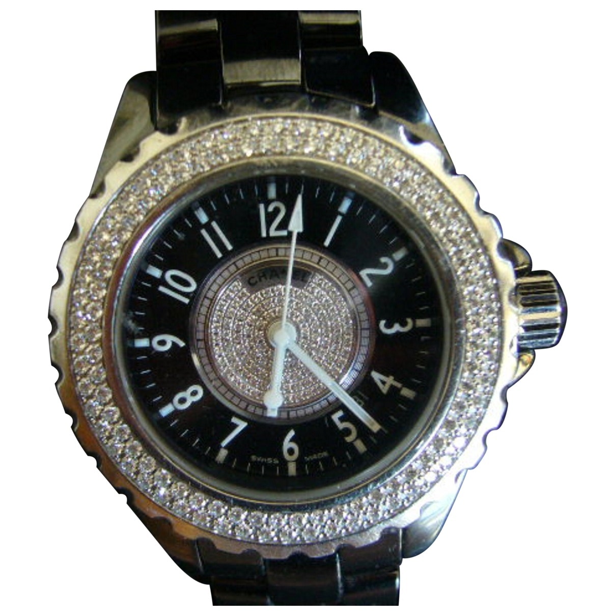 j12 quartz black ceramic watch Signature