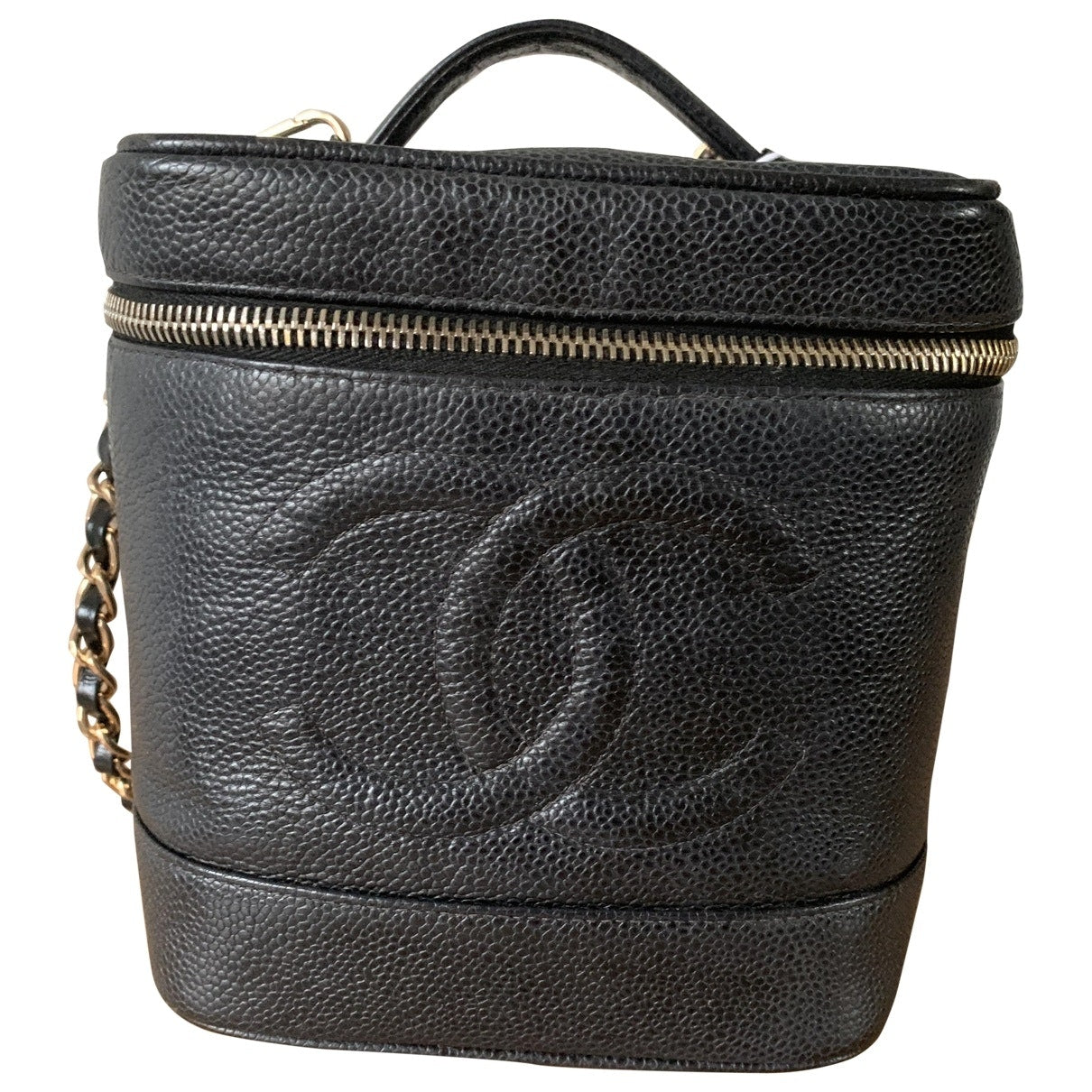 black leather handbag 109