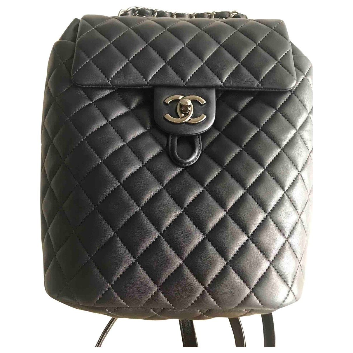 Chanel timeless/classique navy leather backpacks Bag
