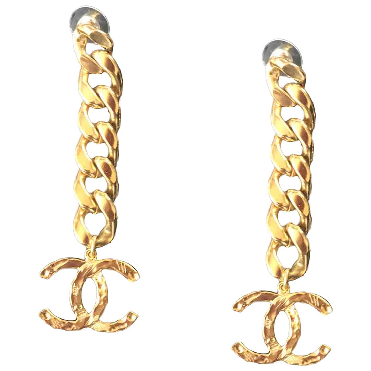 cc gold metal earrings Jewelry Deluxe