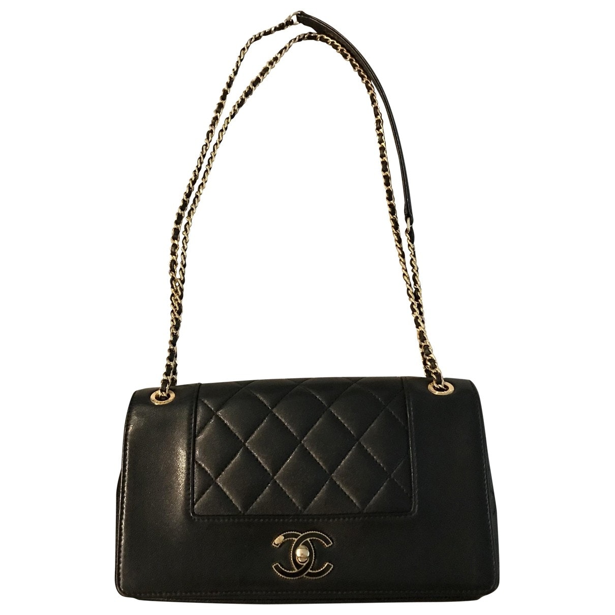 diana black leather handbag Modern
