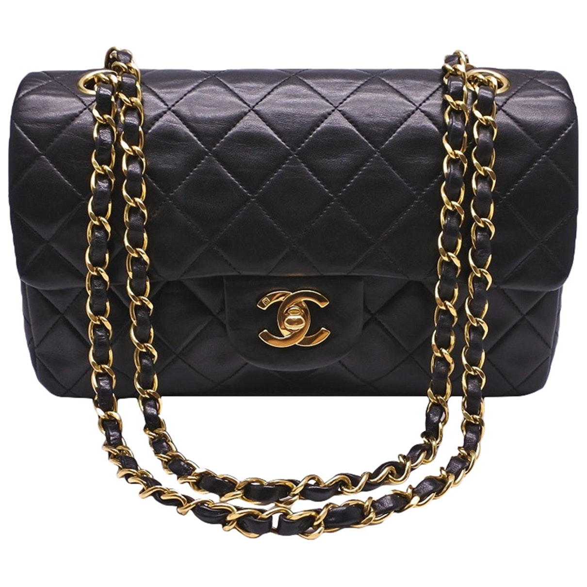 timeless/classique black leather handbag 168