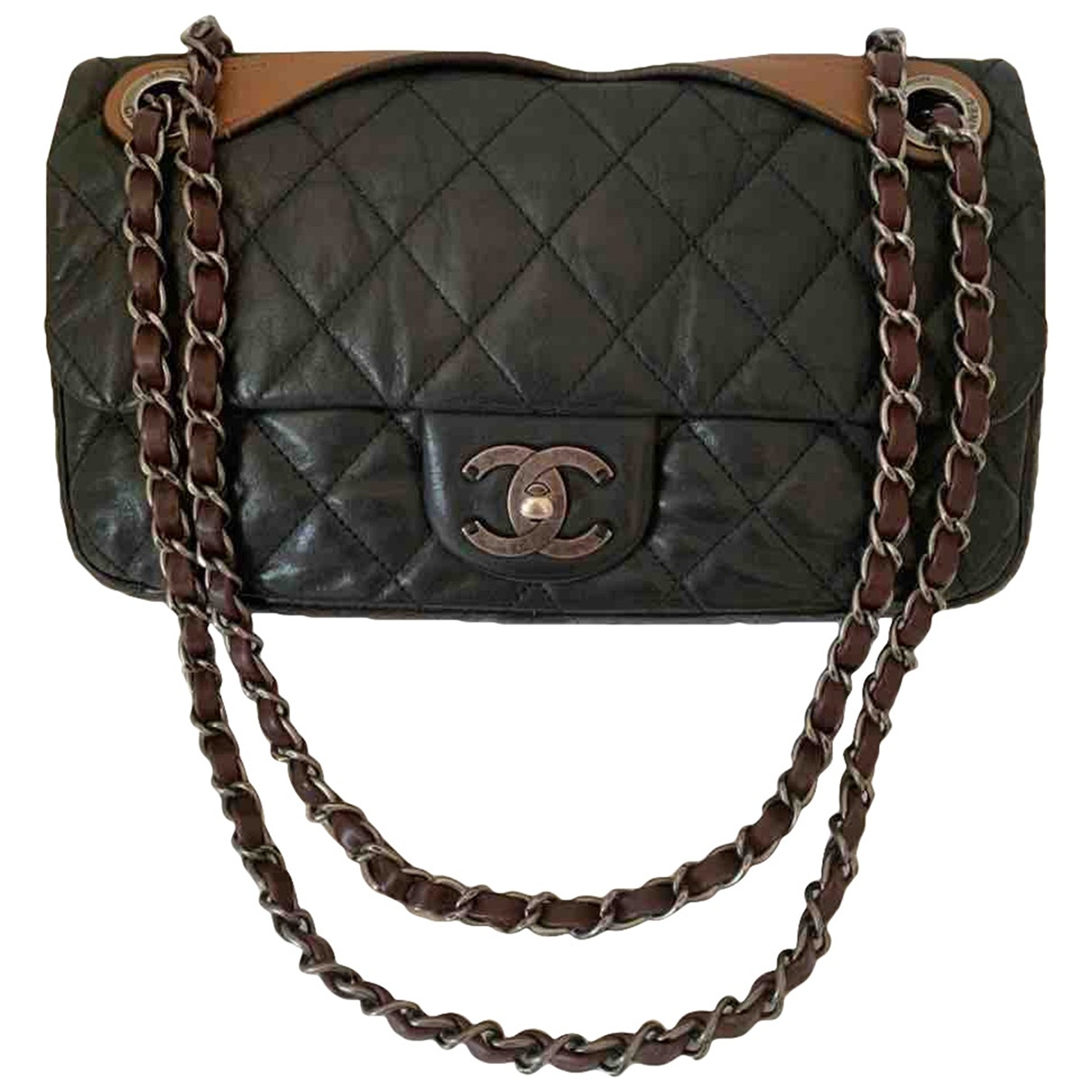 timeless/classique black leather handbag 171