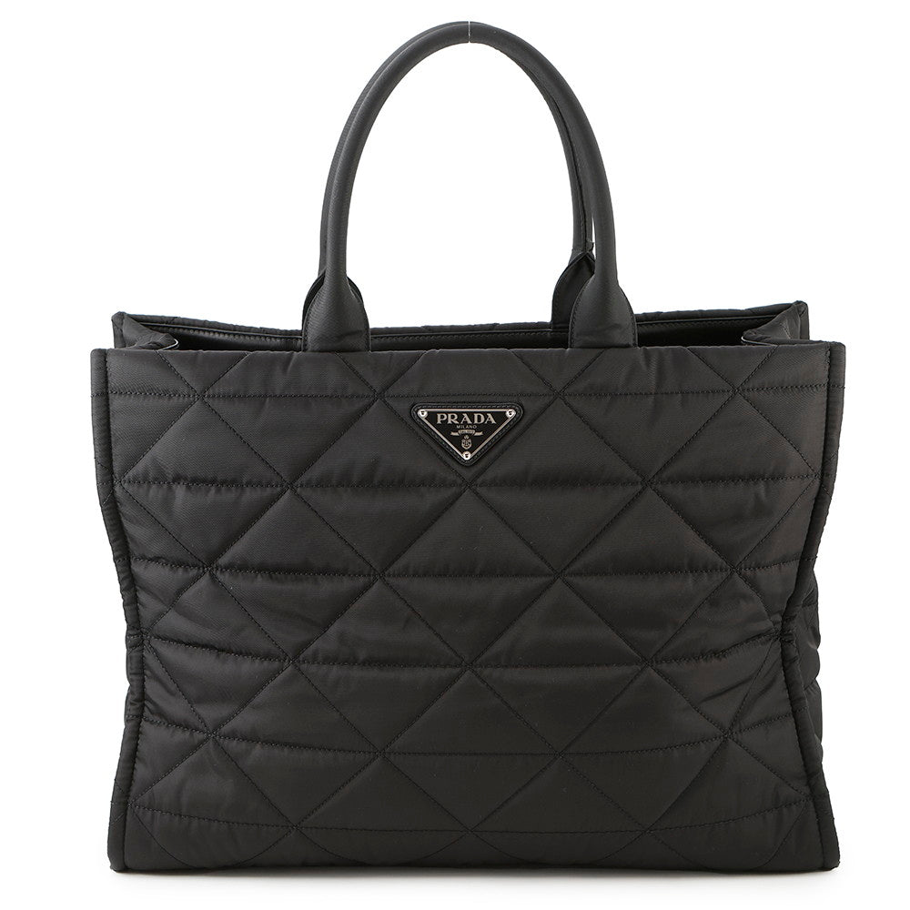 Prada Tote Bag Re- Topstitch Black2VG096 Nylon