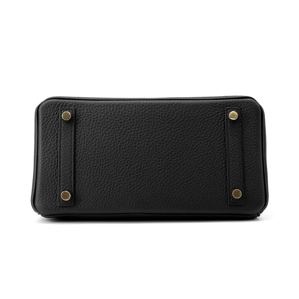 Birkin Togo Size Handbag Leather Black Travel Bag