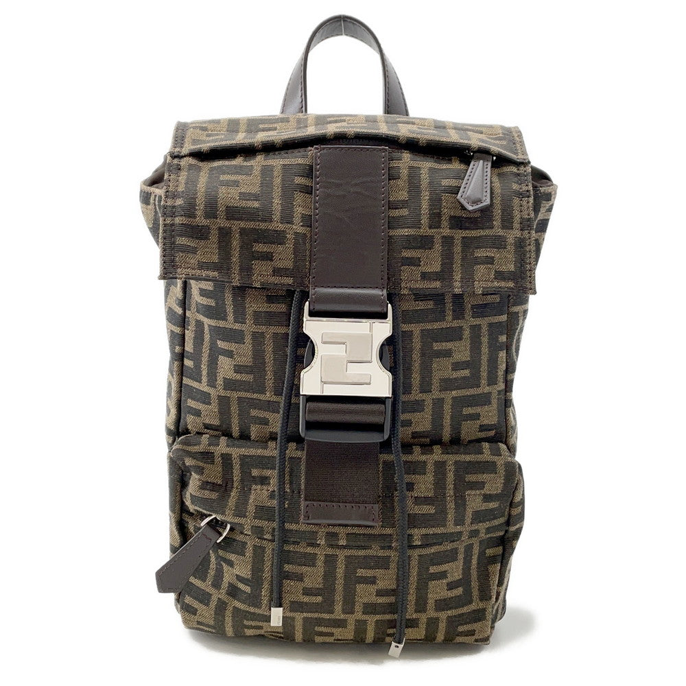 Fendi Crossbody Bag Ness Black7VZ067 Leather Canvas