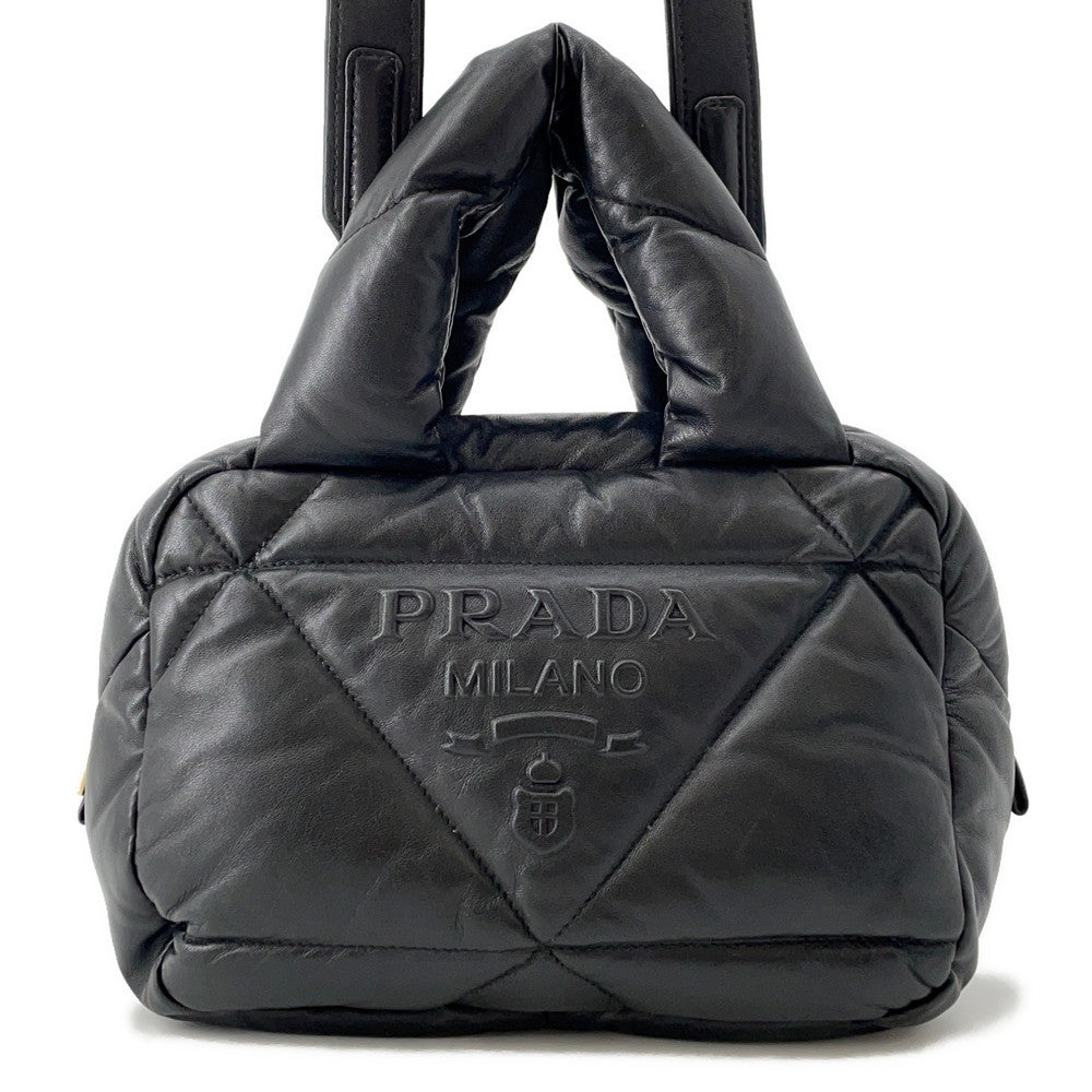 Prada 2WAYBag Black1BB083 Leather Quilted Handbag