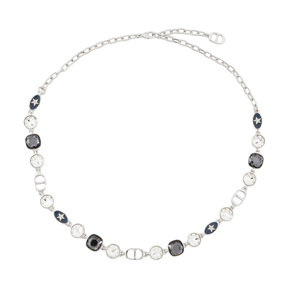 Dior Jewelry Sterling Necklace color Stone Metal Silver