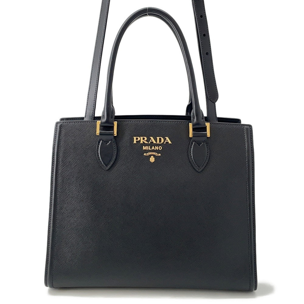 Prada Tote Bag Black1BA227 LeatherLeather Saffiano