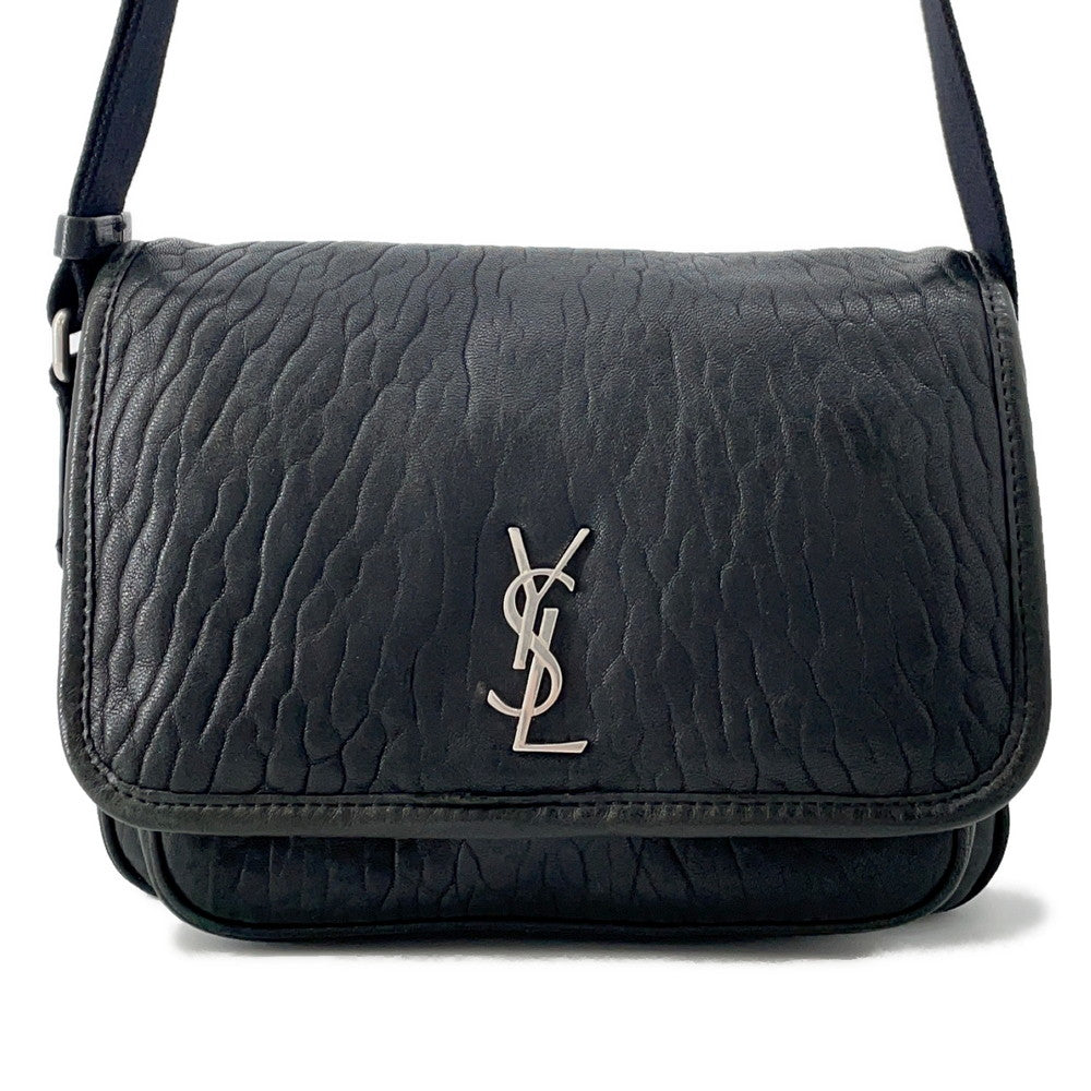 YSL Saint Laurent Shoulder Bag Niki Black776611 Leather Small