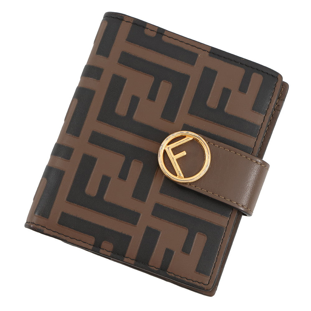 Fendi Bifold Wallet Brown8M0386 Leather Handbag