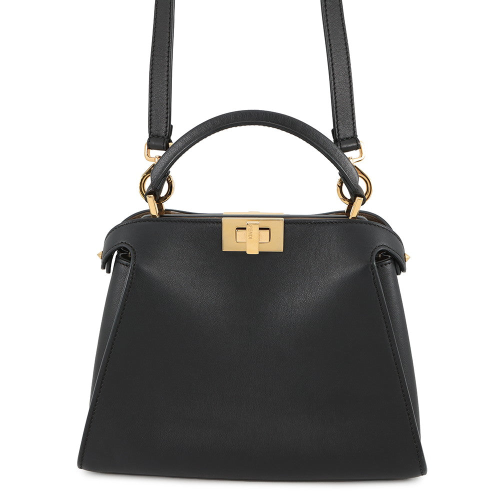 Fendi Peekaboo Iconic Essential Black8BN302 Leather Handbag