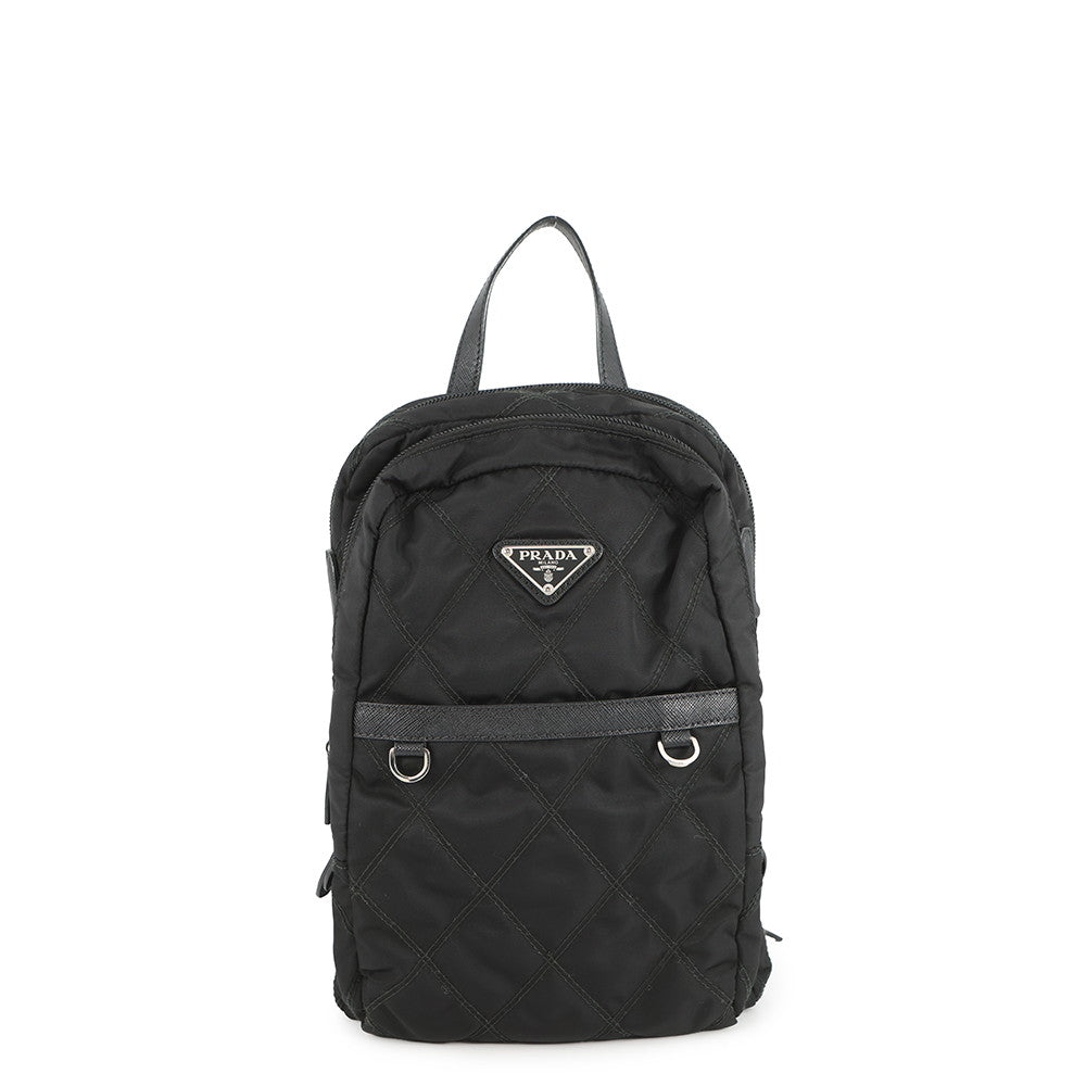 Prada Backpack Black1BZ017 Nylon Mini