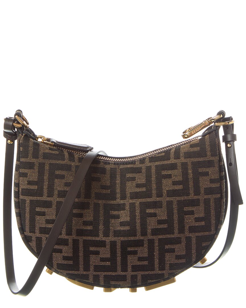Fendi Handbag graphy Ff Jacquard Hobo Bag Brown Mini